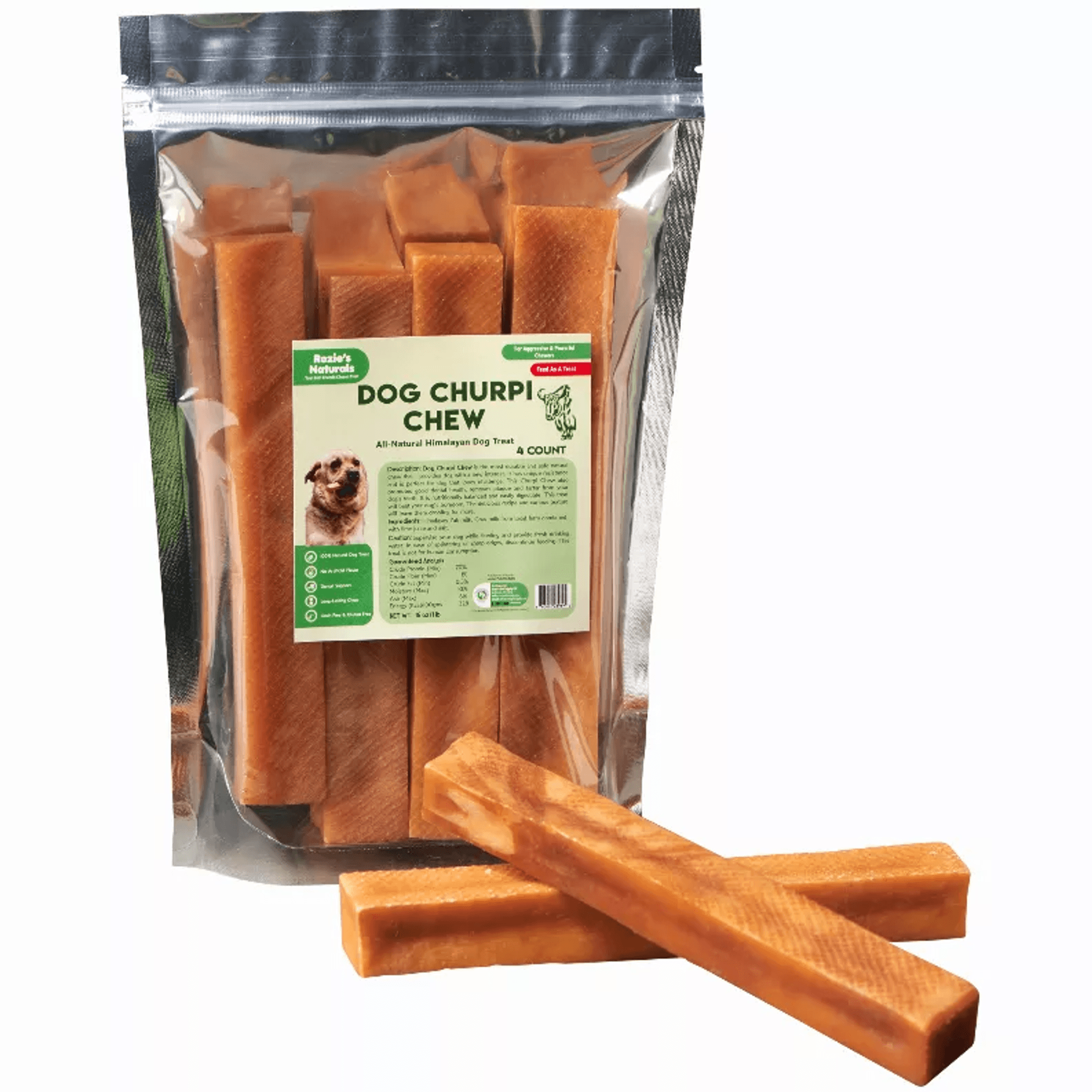 Natural Himalayan Yak Cheese Dog Chew Treats - Grain-Free &